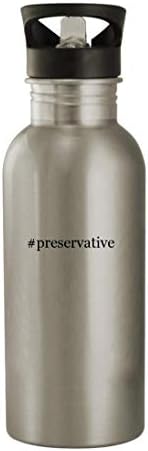 מתנות Knick Knack Preservative - בקבוק מים מפלדת אל חלד 20oz, כסף