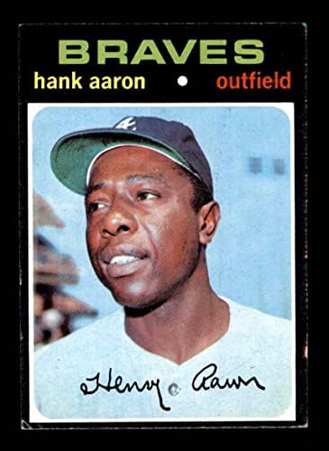 1971 Topps 400 Hank Aaron Atlanta Braves Ex Braves