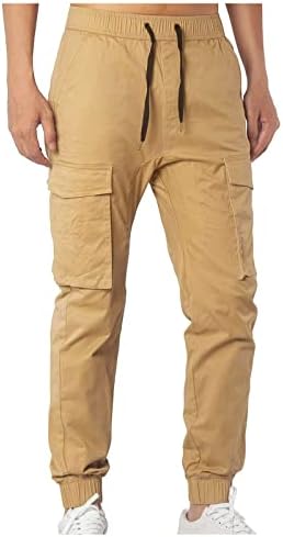 מכנסי אימון לגברים של Xiaxogool, מכנסי מטען גברים משקל קל משקל טקטי חיצוני ג'וג'ר רזה מכנסי טרנינג