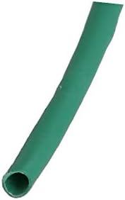 X-DREE 6M אורך דיה פנימי 1 ממ בידוד פוליאולפין חום חום צינור מתכווץ לעטוף ירוק (6M de longitud
