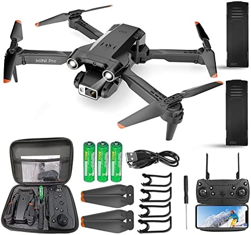 Drone מיני Kevky עם מצלמה התחלה אחת, גובה אחיזה, מחוות סלפי, סליפות תלת מימד, 2 סוללות, מתנות
