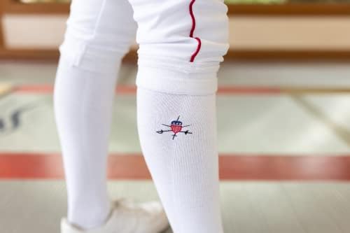 גרבי גידור גידור אמריקאים - סט של 2 זוגות גרביים נוחים לגידור ספורט - כותנה