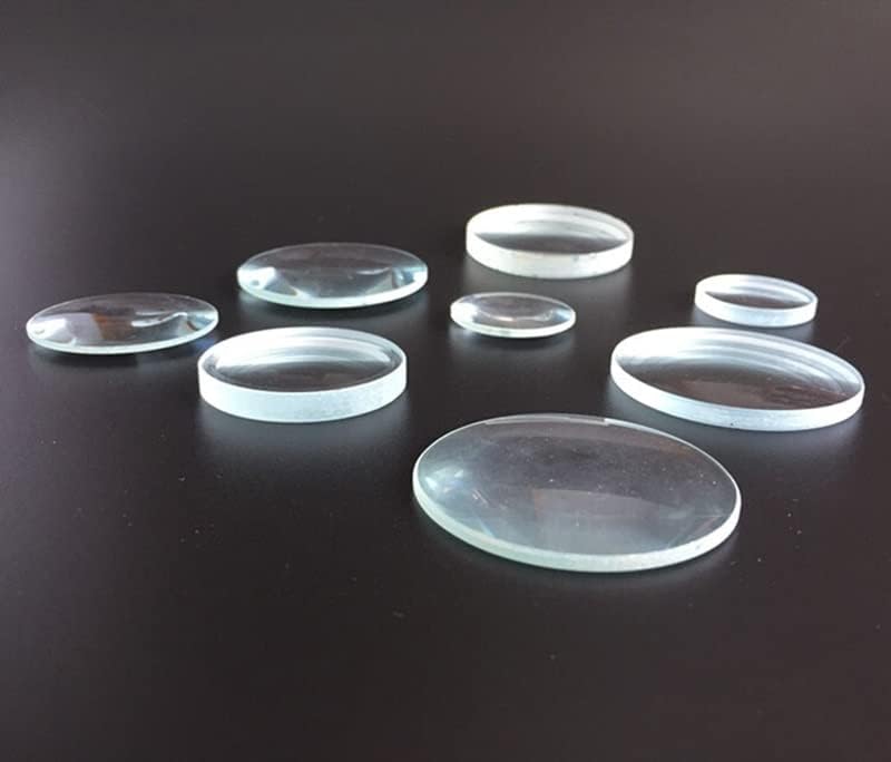 ציוד מיקרוסקופ מעבדה 30 ממ 40 ממ 50 ממ זכוכית אופטית עדשת זכוכית קמורה כפולה, אורך מוקד 50 ממ 75 ממ 100 ממ 150
