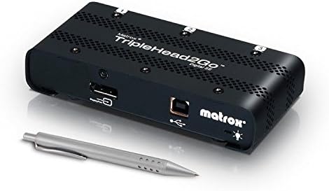 Matrox T2G-DP3D-IF TripleHead2GO DisplayPort Multi-Display מתאם 3 DVI Mini-Displayport