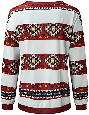 Grge beuu דפיס אופנה מזדמן לנשים שרוול ארוך שרוול עליון סוודרים חולצות חיצוניות חיצוניות 1/4 רוכסן מגשרים חולצות