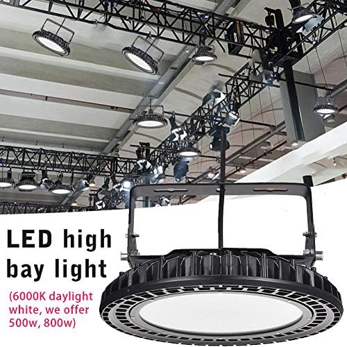 UFO תאורת LED High Bay 6000K LED LED Warehouse Light IP65 אטום מים עמיד למים Bay Shop גופי תאורה למוסך
