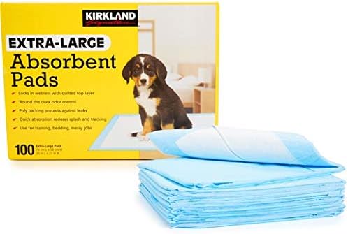 קירקלנד חתימה גדול במיוחד דליפת הוכחה / סופג לחיות מחמד כלב פיפי רפידות-100 לספור