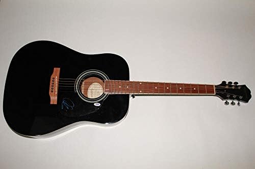 אדם לוין חתום על חתימה גיבסון אפיפון גיטרה אקוסטית - Maroon 5 Stud PSA