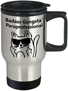 Badass Gangsta 'ספל נסיעות קפה paraprofessional