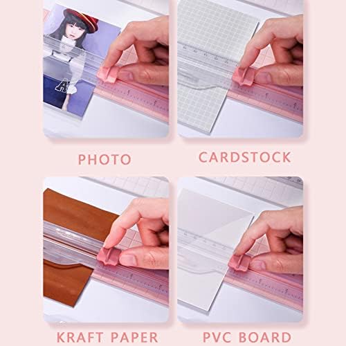 חותך נייר, ABS Strappbook Strapbook גוזם נייר נוח להב כיוון דו -כיווני מעשי ללוח PVC