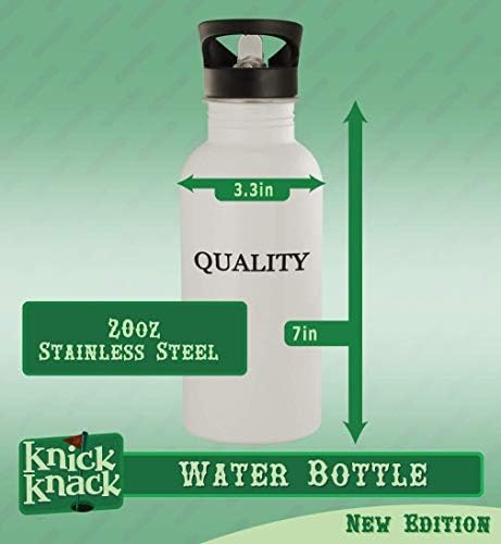 מתנות Knick Knack COMBECTINITY - בקבוק מים מפלדת אל חלד 20OZ, כסף