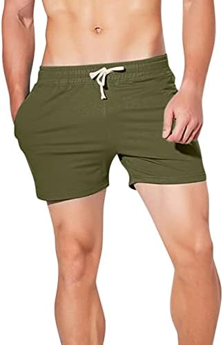 מכנסיים מזדמנים של Zdoo גברים קיץ צבע אחיד אופנתי מכנסי טרנינג נוער כושר מכנסיים קצרים