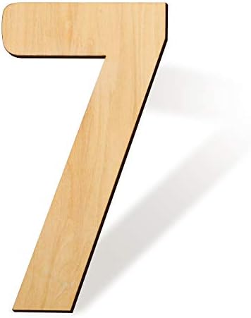 17 אינץ ריק עץ מספר 7 לא גמור עץ פרוסות סימן לוח עבור עשה זאת בעצמך מלאכת פרויקטים בית סימן