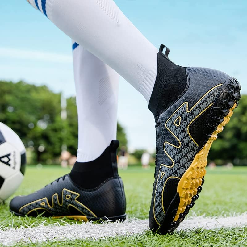 נעלי כדורגל לגברים Oaouia סוללות נעלי כדורגל אתלטיות מקורות חיצוניות אימוני תחרות נושמים קרקע נושמים