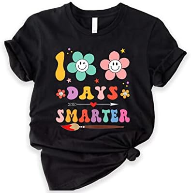 100 ימים של בית ספר חולצה ילדים חוגגים ימים מתנה בגיל רך חולצה בית הספר יסודי מורה תלמיד טי