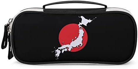 דגל יפן מפת עפרון מודפס שקית תיקים לתיק ניקוי עם מארגן שולחן העבודה של איפור נייד