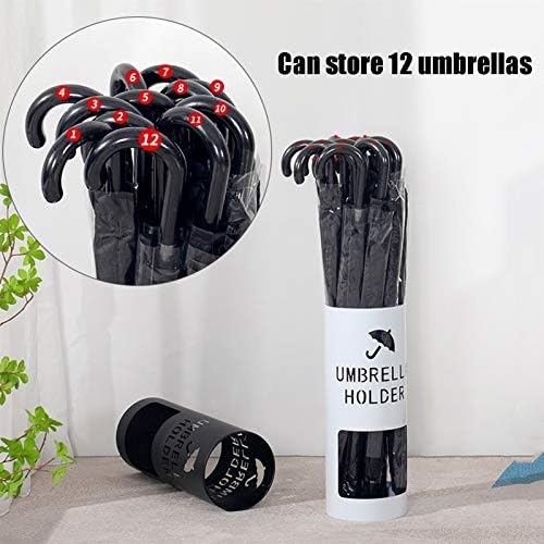 Fizdi Umbrella Stand Home Hote Metal Metal Hollowout דלי מטרייה עם 3 ווים, יכול להחזיק 12 מטריות