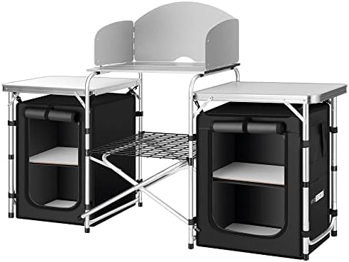 4 חבילות חיצוני נצרים כיסא בר פטיו ריהוט קש עם משענות וכריות חום עם מתקפל קמפינג מטבח שולחן עם