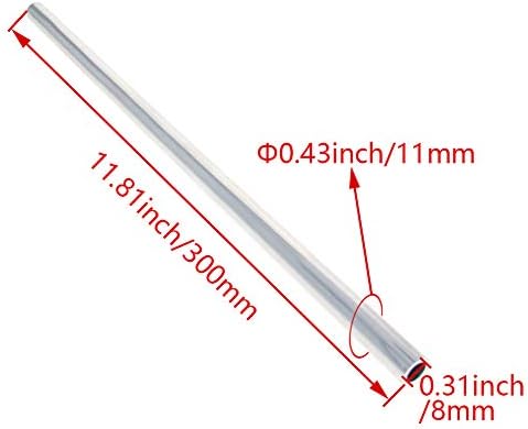 מרומקס 6063 צינורות עגולים מאלומיניום באורך 1 מטר 0.43 אוד על 0.31 מזהה צינורות צינור ישרים חלקים עבור