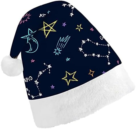 12 קבוצות כוכבים שרבוט חג המולד כובעי בתפזורת מבוגרים כובעי חג המולד כובע לחגים חג המולד ספקי צד