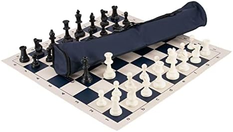 סט השחמט הגדול בעולם-סיליקון-כחול נייבי