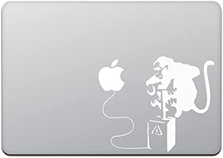 חנות חביבה MacBook Air/Pro 11/13 אינץ 'מדבקת MacBook Banksy Monky Bomb 11 שחור M425-11-B