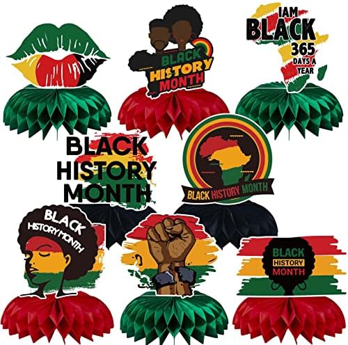 חודש היסטוריה שחורה באנר דבש שולחן שולחן מרכזי, פסטיבל המדינה האפרו -אמריקאית היסטוריה שחורה היסטוריה חלת דבש