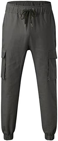מכנסי אימון לגברים של Xiaxogool, מכנסי מטען גברים משקל קל משקל טקטי חיצוני ג'וג'ר רזה מכנסי טרנינג