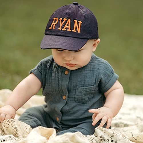 כובע כובע בייסבול בהתאמה אישית של מלונדיפיות לבנים, תינוקות, פעוטות כחול-ניאבי