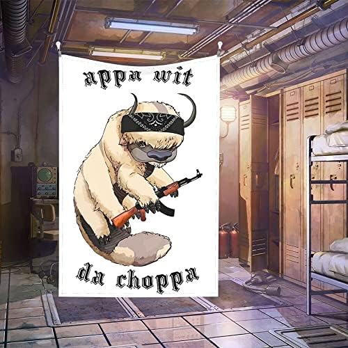 Appa Wit da Choppa שמיכת קיר קיר לסלון חדר שינה מעונות חדר מעונות עיצוב בית, 40x60 אינץ '