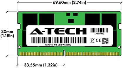 A-TECH 32GB DDR5 4800 MHz SODIMM PC5-38400 CL40 262-PIN 1.1V מחשב נייד מודולי זיכרון זיכרון RAM