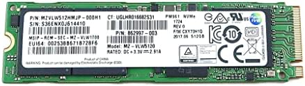כונן מצב מוצק 862997-003 החלפה תואמת חלק חילוף עבור HP Samsung PM961 MZ-VLW5120 512GB PCI Express