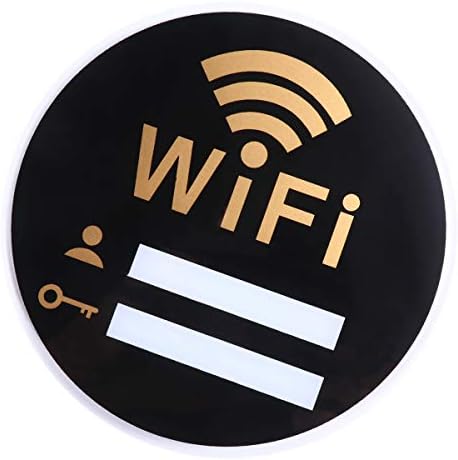 מדבקות משרדיות מעודנות WiFi אקרילי שלט קיר שימושי מדבקת קיר תזכורת אקרילית סיסמת wifi פרטית