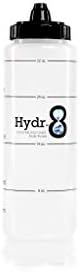 Hydr-8 סוחט בקבוק מים 32oz עם סימוני זמן