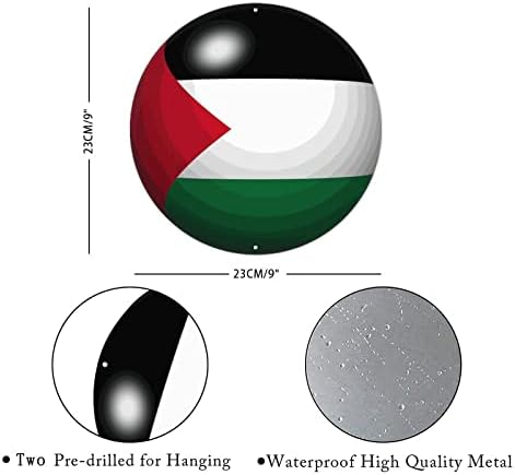 שלט מתכת פלסטיני שלט פלסטיני דגל פלסטיני שלט בברכה לדגל לאומי מרפסת לאומית זרים וינטג 'מותאמים אישית שלט קיר קיר