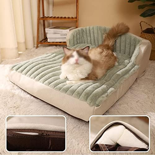 TREXD מיטת חיות מחמד חתול מיטת שינה עבה חורף כרית חמה חתולי כלבים קטנים כלב מלונה נוחה