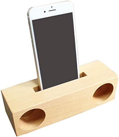 מחזיקי טלפון סלולרי מעץ מעץ רמקול רמקול שולחן עבודה שולחני