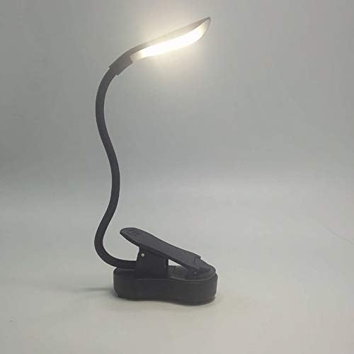 Xunmaifdl מנורת שולחן ניידת, ספר LED קליפ טעינה טעינה של קליפ קטן מנורת שולחן מיני קוראת ספר קטן אור USB לילה