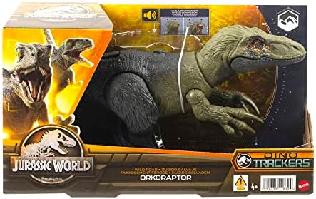 צעצוע דינוזאור עולם היורה אורקורפטור עם צליל שאגה ופעולת התקפה, דמות יציבה של שאגה פראית, משחק