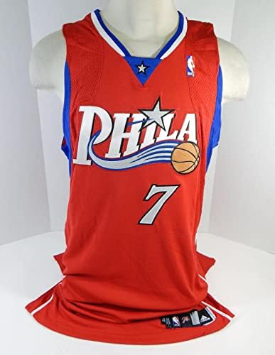 2006-07 פילדלפיה 76ers אנדרה מילר 7 משחק הוציא אדום ג'רזי DP11553 - משחק NBA בשימוש
