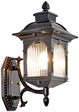 KUYT מנורת קיר אטומה למים חיצונית, מנורת שדרה פשוטה מודרנית, מנורת מדרגות יצירתית חיצונית, מנורת חצר נורדית,