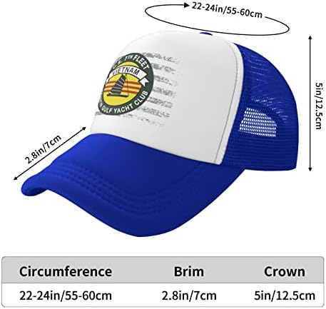 טונקין מפרץ יאכטות מועדון ארה ב 7 צי וייטנאם נהג משאית כובע לגברים או נשים-רשת בייסבול כובע סנאפבק בחוץ