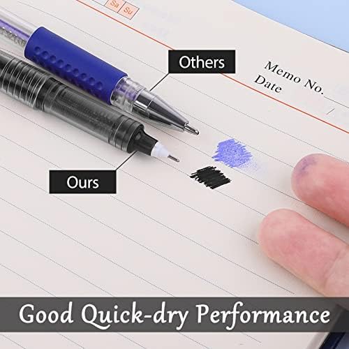 12 חתיכות שחור דיו עט סט מהיר ייבוש ג ' ל דיו עטים כתיבה דיו צבע להדגיש עט רולרבול עט עבור