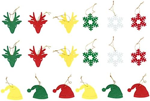 קישוטים לשזוף ממתקים תליון ישן חבילת חג המולד איש פתית שלג חג המולד פעמון עץ עץ