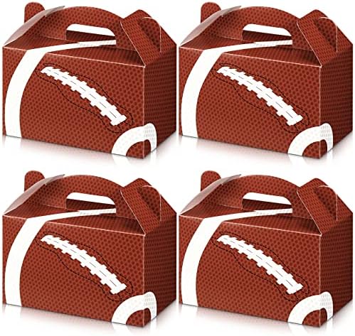 24 יחידות כדורגל מסיבת פנק קופסות צוות לטובת תיבת עם ידית כדורגל ספקי צד כדורגל נושא אריזת מתנה חטיף סוכריות