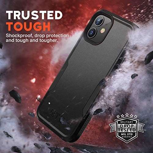 NTG מיועד לאייפון 12 Case & iPhone 12 Pro Case, מארז מגן קשיח כבד קשוח כבד משקל קל משקל קליל לאייפון 12