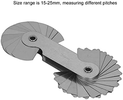 מד המגרש מטרי חוט בורג קיסרי חוט נירוסטה לייזר סולם מדידה R15-25 ממ מד חיתוך למדידה תעשייתית