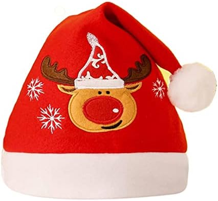 סנטה קלאוס צמר כובע חג המולד כובע בתוספת גודל מעובה גדול כדור כובע קטיפה חג המולד ארוך צמר כובע קישוט