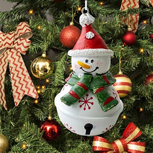תליון פעמון של שרף שלג פעמון חג המולד ברזל מחושל פעמון דקורטיבי עץ חג המולד פעמון תליון קסמי מכונית