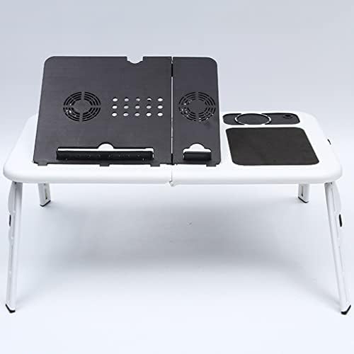 XSNBH מתקפל מחשב נייד שולחן מתכוונן שולחן מחשב שולחן מעמד מגש מאוורר קירור למגש ספה מיטה מחברת לשולחן המחשב